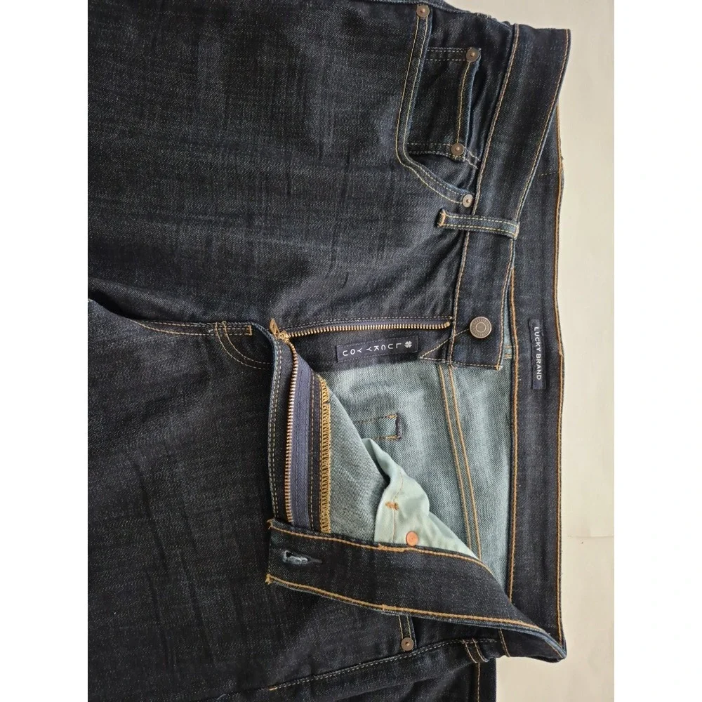 Lucky Brand 410 Athletic Slim Fit Men's Jeans 36W x 32L Dark Wash